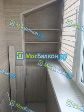 Шкаф на балкон купить в Люберцах на заказ недорого от МосБалкон