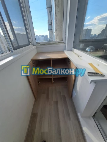 Шкаф на балкон купить в Люберцах на заказ недорого от МосБалкон