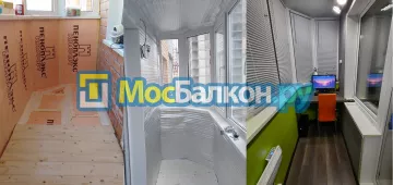 Заказать балкон в Люберцах цена от 1320 руб | Остекление балконов и лоджий МосБалкон