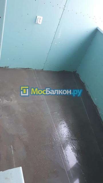 Установка окон на лоджию и отделка ГКЛВ