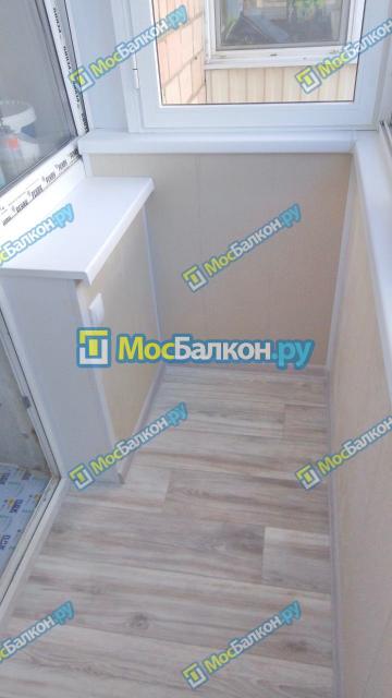 Холодное Алюминиевое остекление с отделкой под ключ