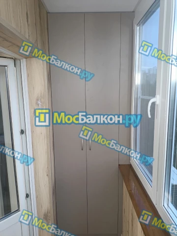 Шкаф на балкон купить в Люберцах на заказ недорого от МосБалкон