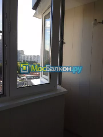 Отделка балкона и лоджии пластиковыми ПВХ панелями в Люберцах от компании МосБалкон