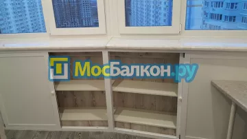Шкаф на балкон купить в Люберцах на заказ недорого от МосБалкон