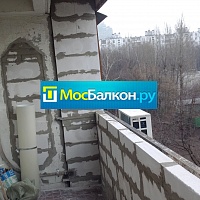 Кладка парапет+стена